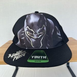 COPY - Marvel Black Panther Warrior King Adjustable Baseball Hat Cap. Youth Siz…